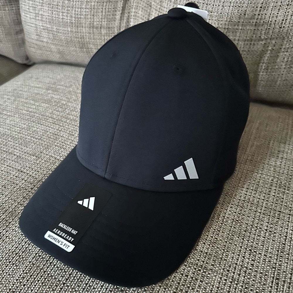 Ponytail black adidas athletic hat
